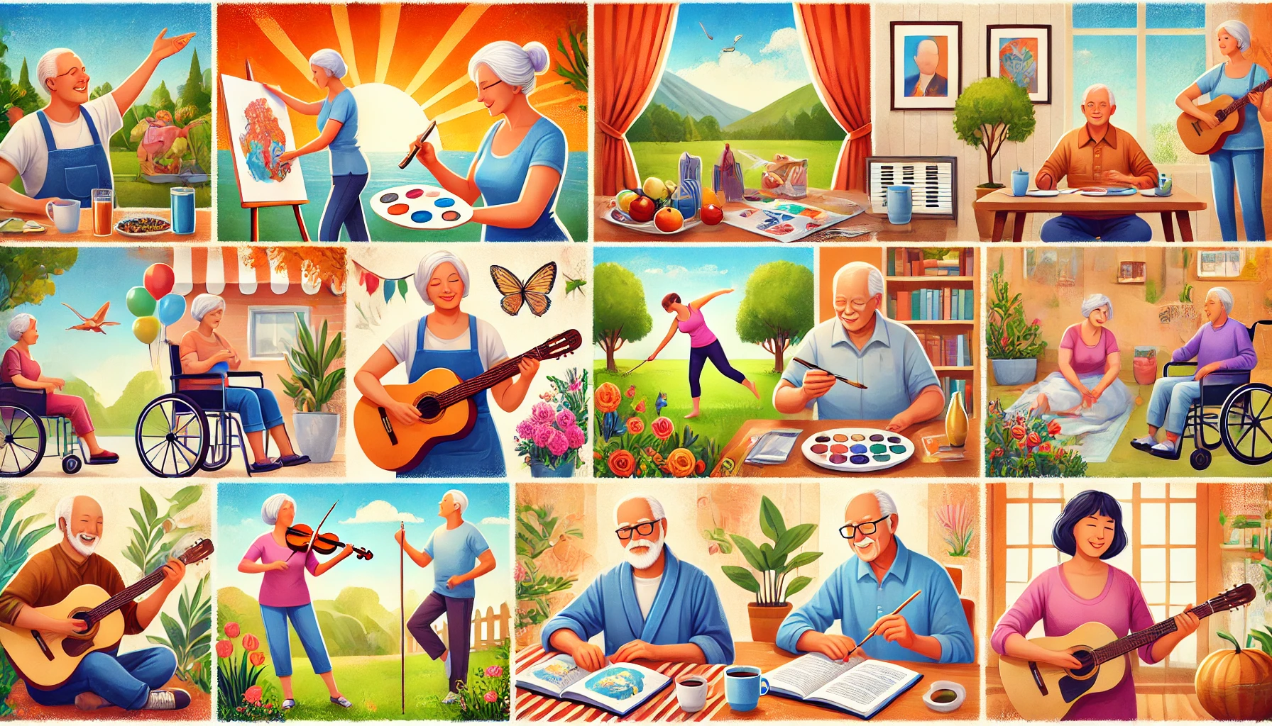 노년 취미활동 관련 이미지