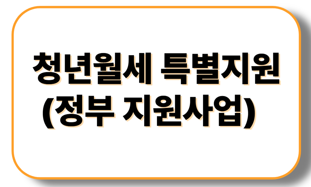 청년월세특별지원