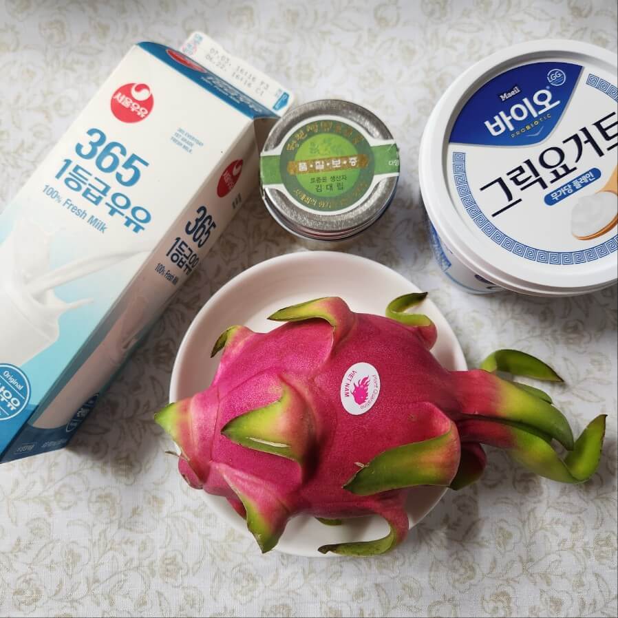 용과 스무디 요리재료
용과 맛있게 먹는 법