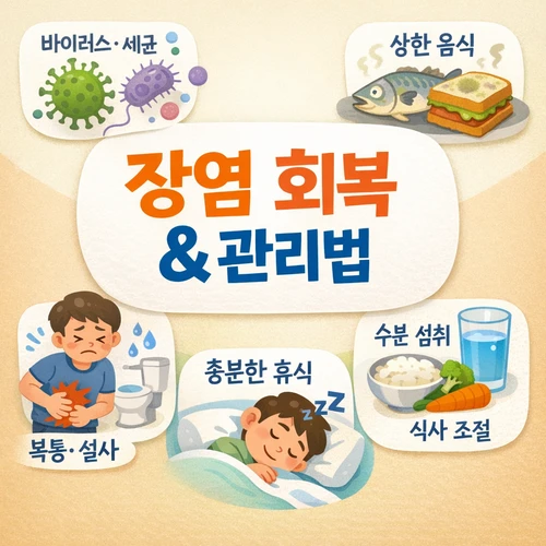 장염 증상과 원인 유형 썸네일