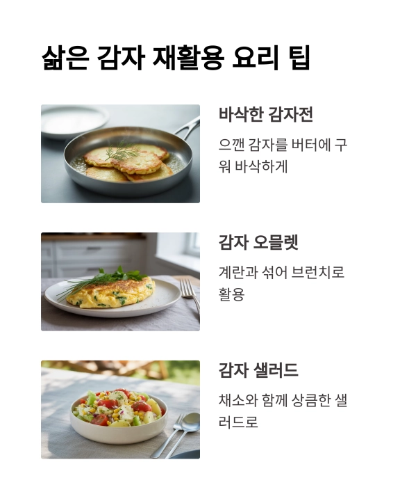 삶은 감자 : 신선함을 오래 유지하는 비밀은 물속에 있다