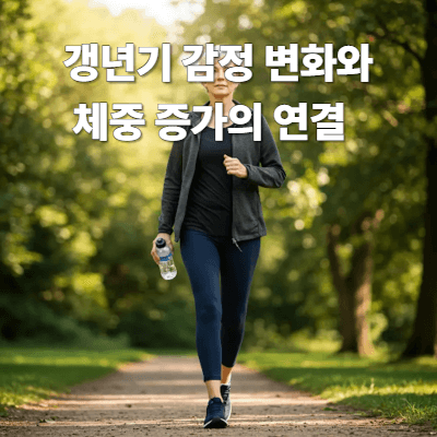 갱년기 감정 변화와 체중 증가의 연결