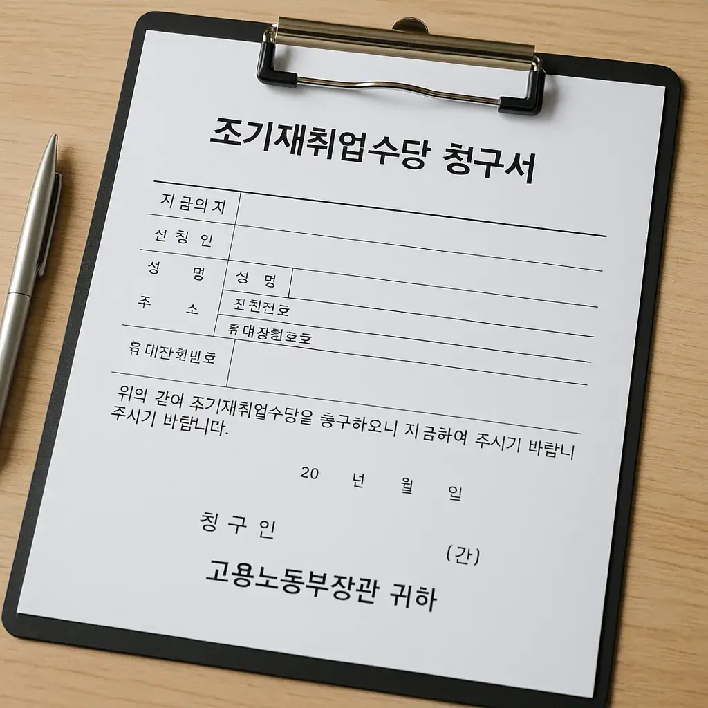 실업급여 조기취업수당 조건