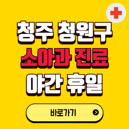 청주시 청원구 야간 소아과 진료병원 찾기 ❘ 24시 일요일 주말 연휴 응급진료 추천 잘하는 곳