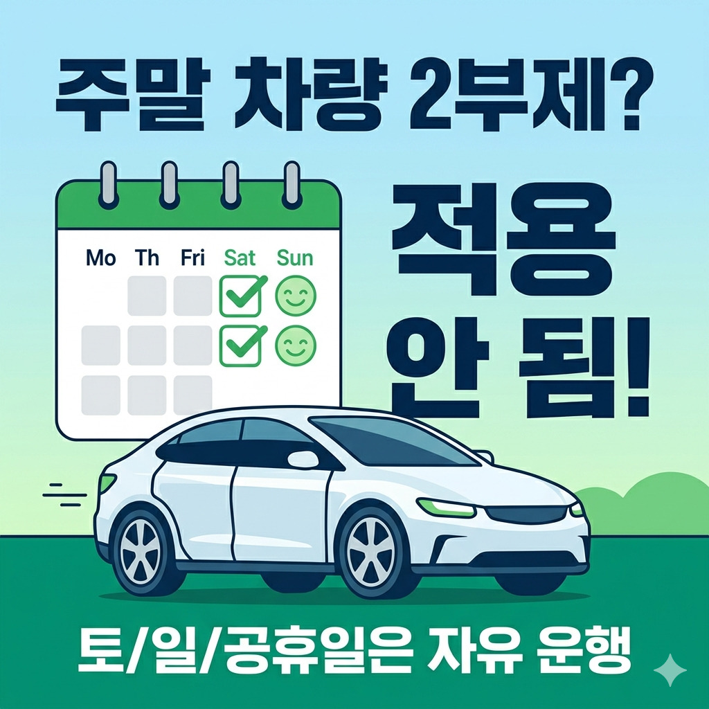 차량 2부제 위반 제외차량 전기차 주말 정리