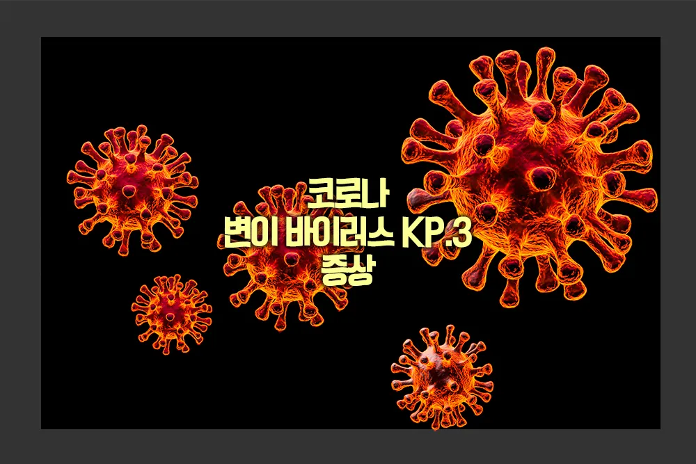 코로나 변이 바이러스 KP3 증상