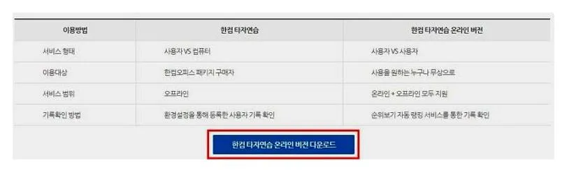 한컴타자연습 하기