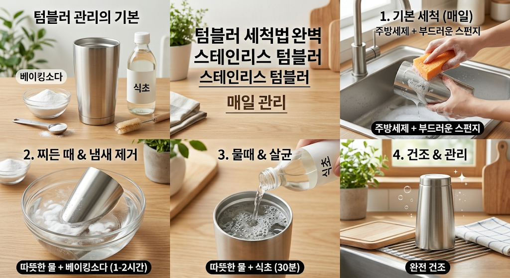 텀블러 세척법 및 주의사항