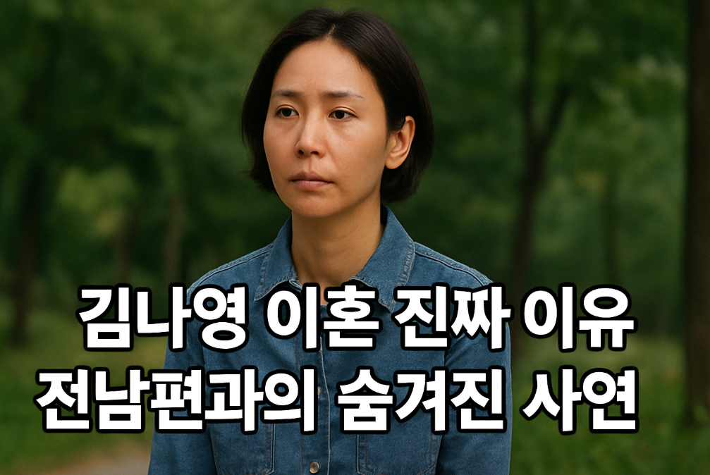 김나영 이혼 진짜 이유, 전남편과의 숨겨진 사연