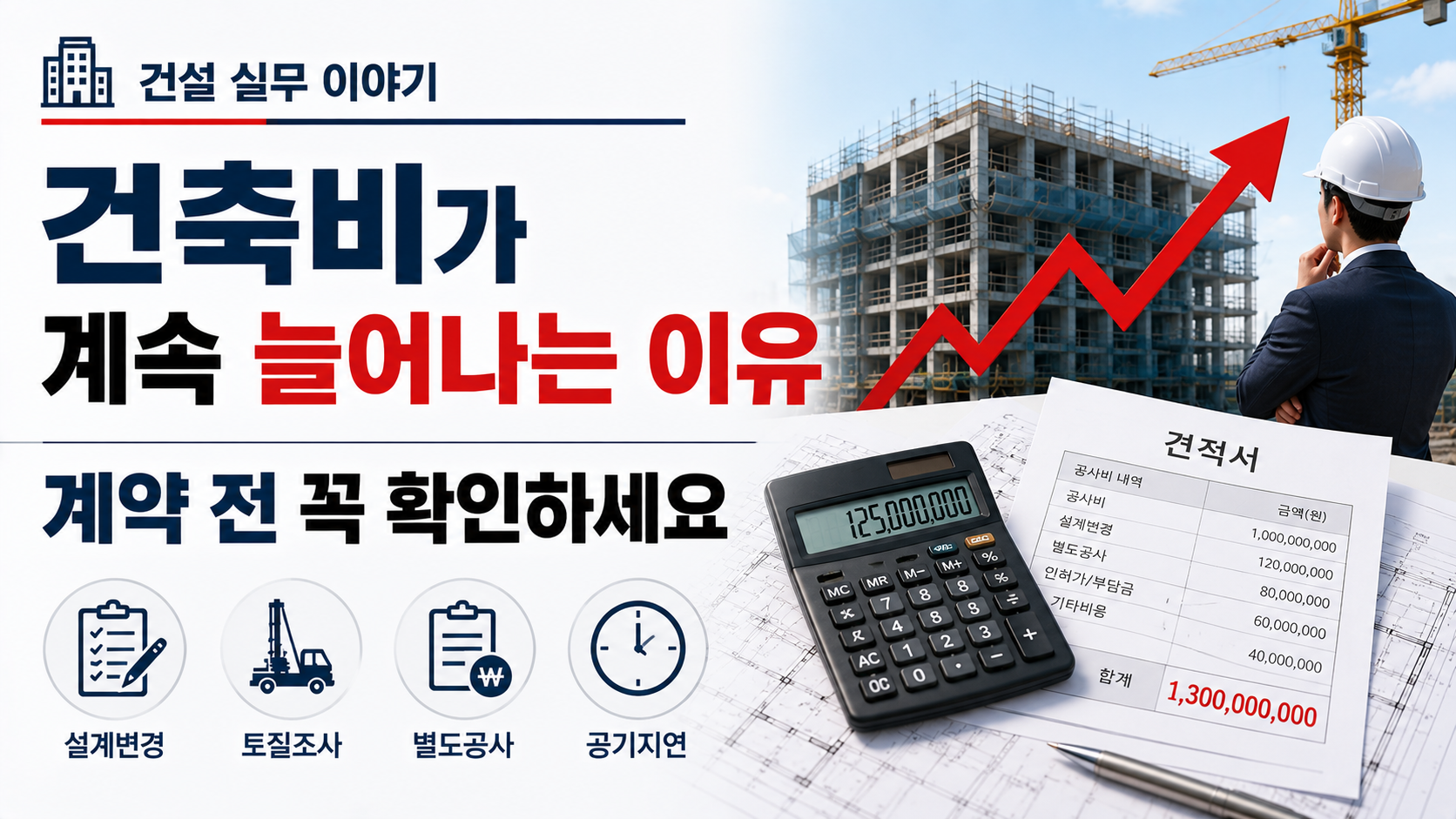 건축비 증가 원인과 예산 관리