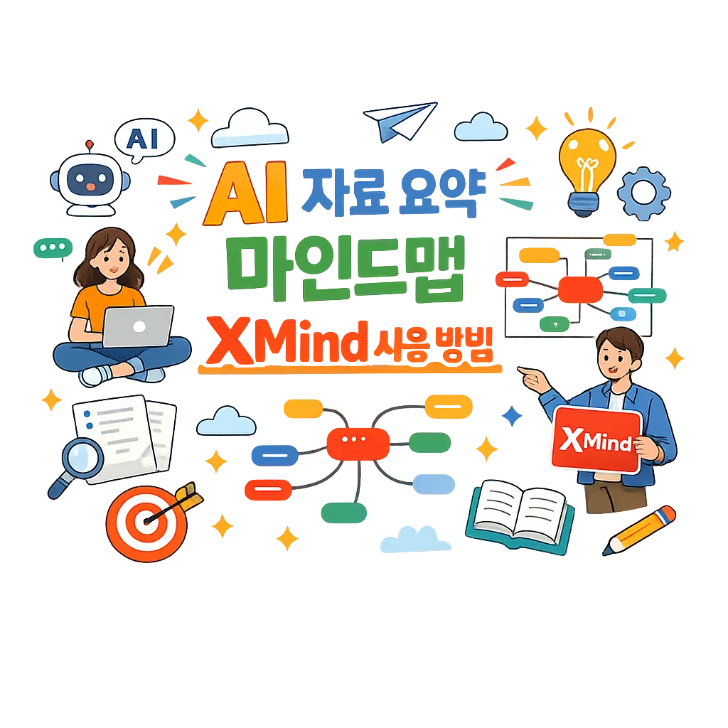 AI 자료 요약 마인드맵 XMind 사용 방법