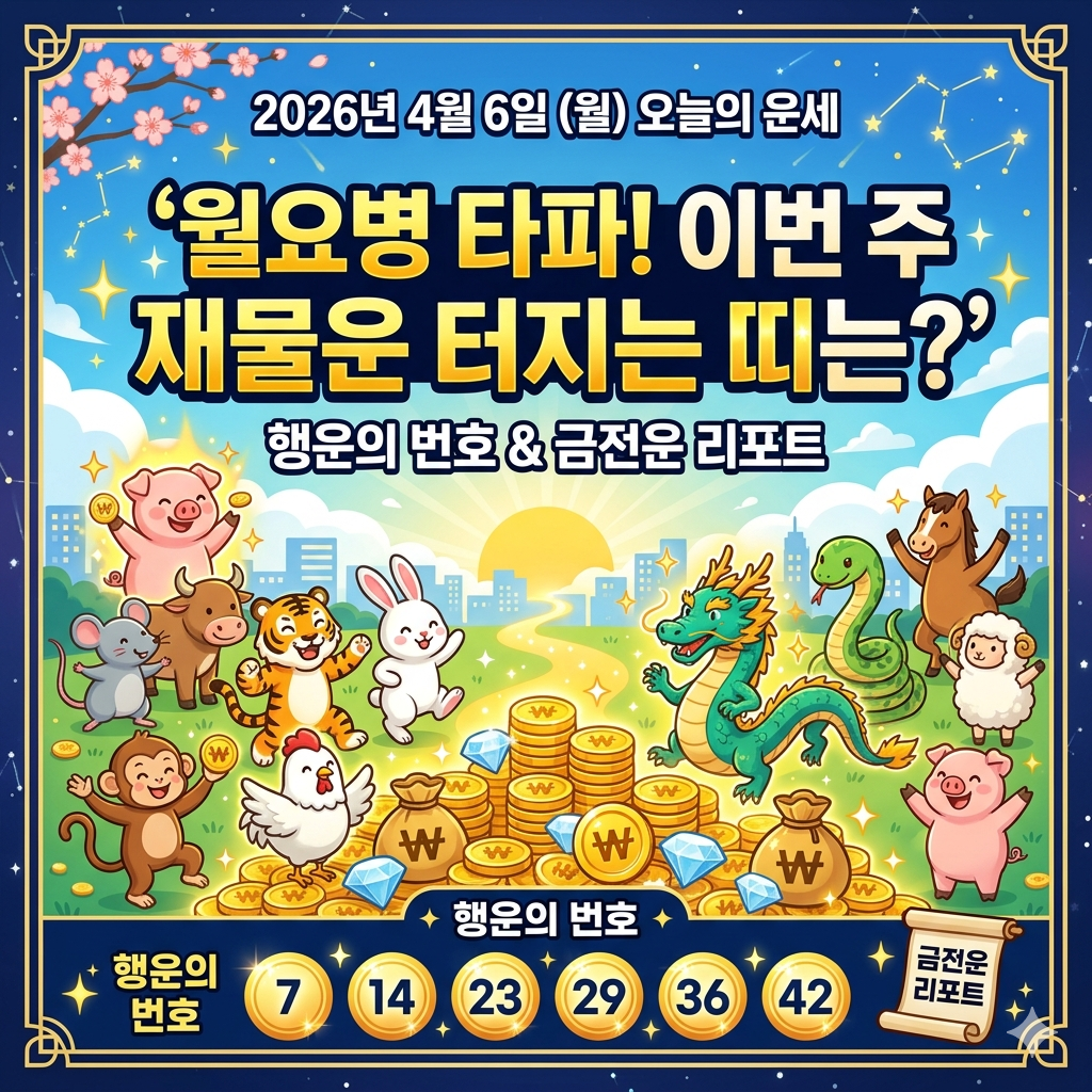 4월6일 오늘의 운세
