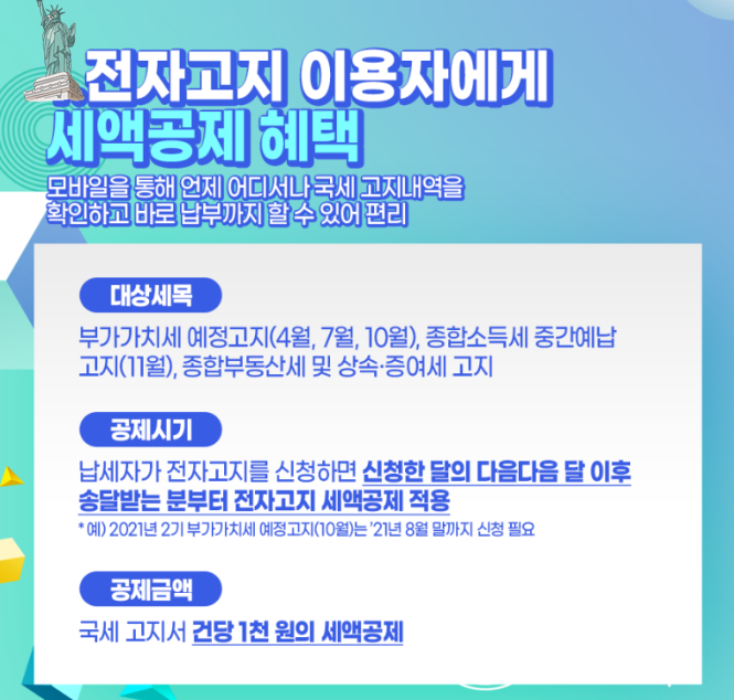 전자고지세액공제