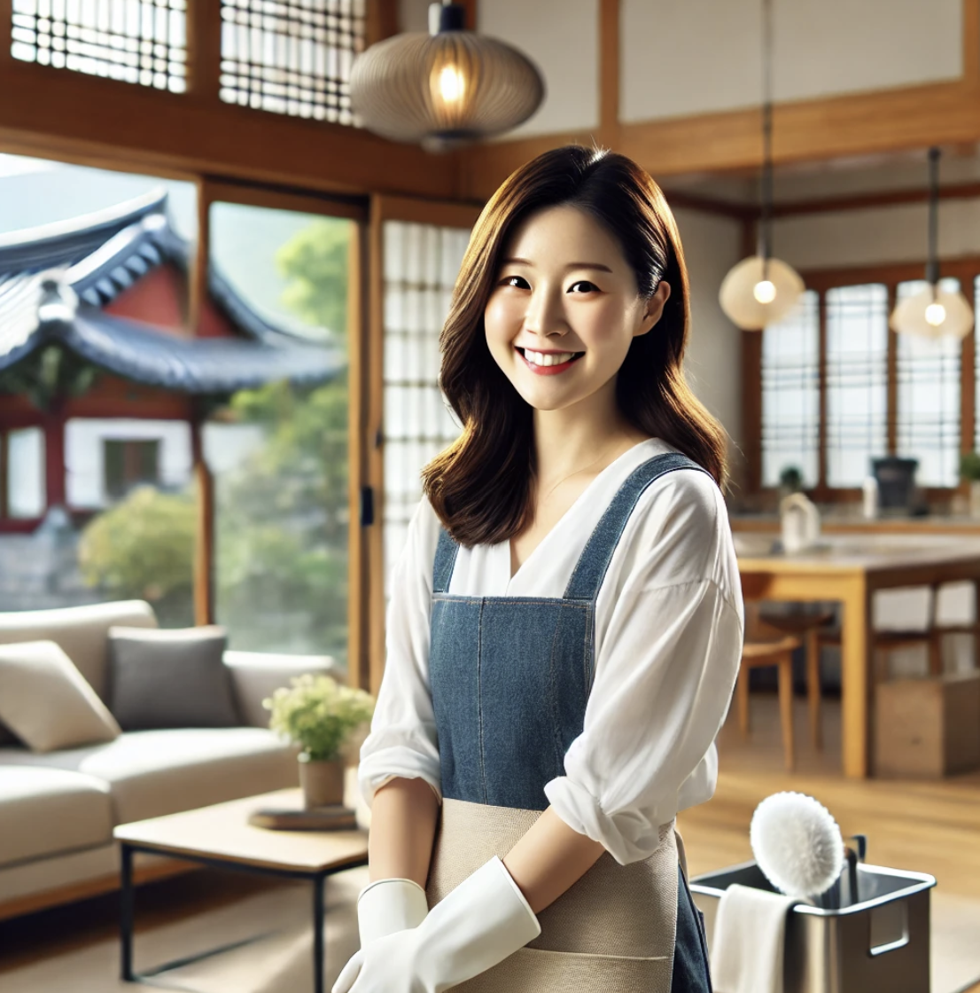 가사근로자의 따뜻한 미소