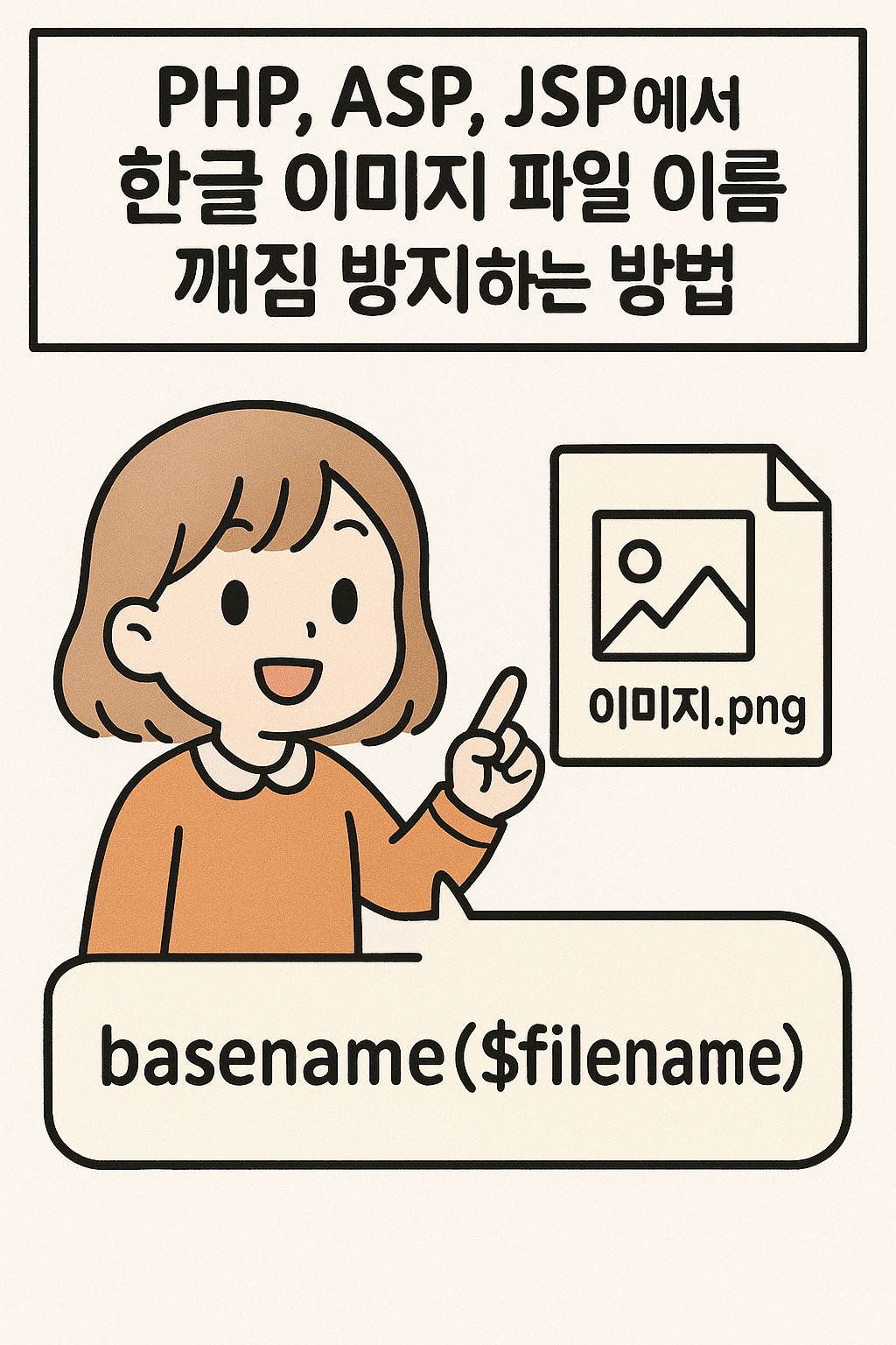 한글 이미지 파일 이름 깨짐 방지하는 방법