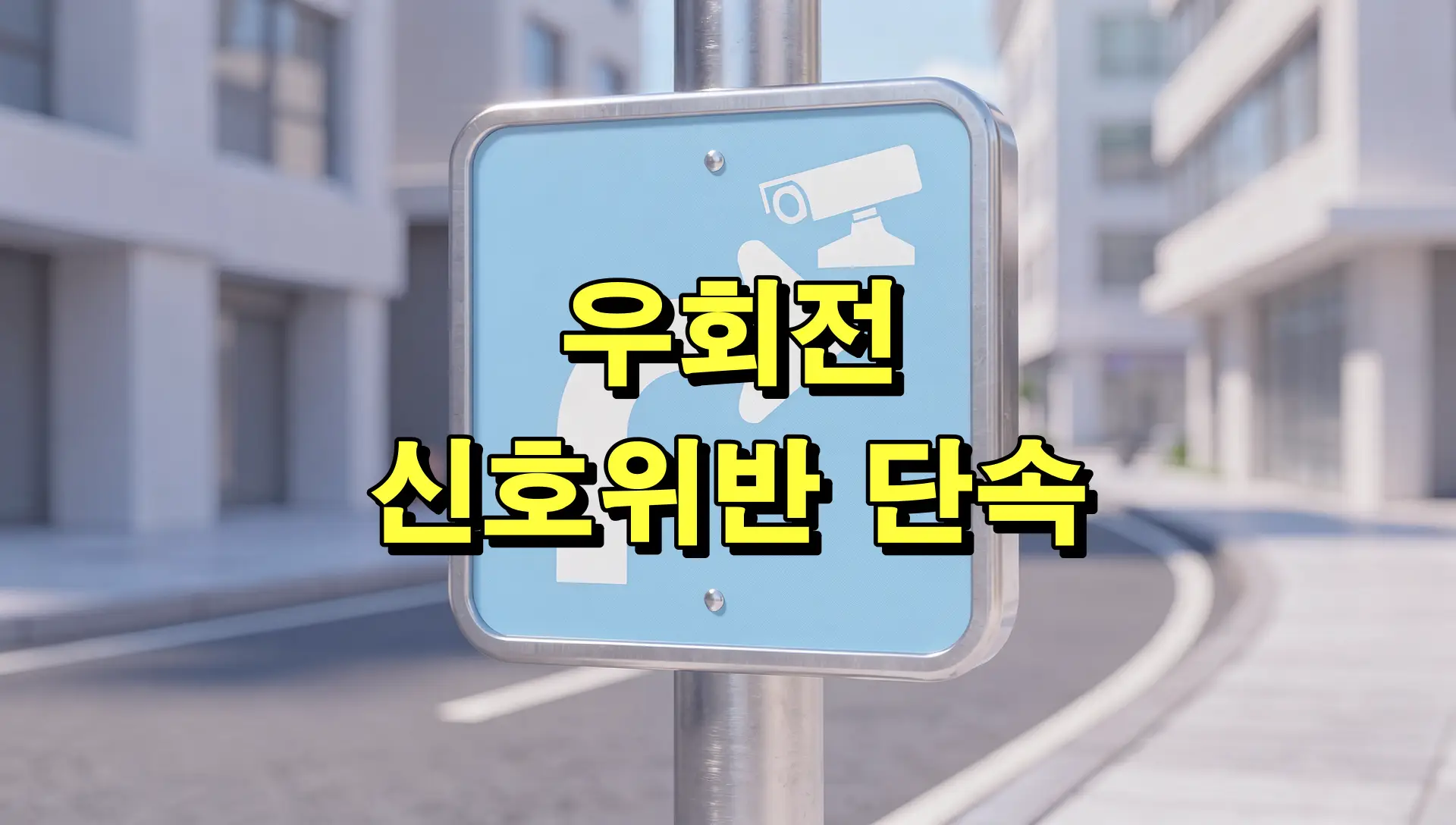 우회전 신호위반 단속