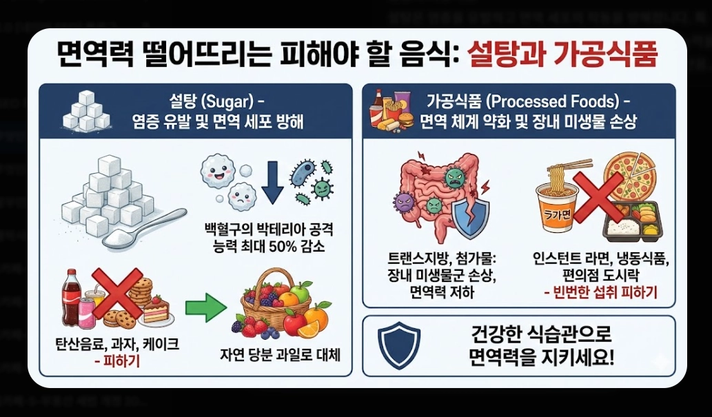 면역력 높이는 음식 베스트 10 [2026년판] 강화 식품 섭취법 및 생활 습관 총정리