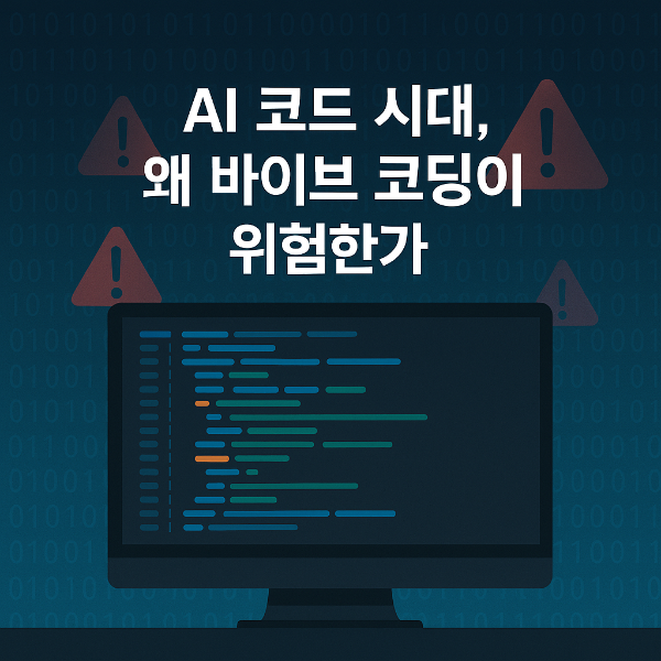 AI를 이용한 코딩 모습과 바이브 코딩의 위험성