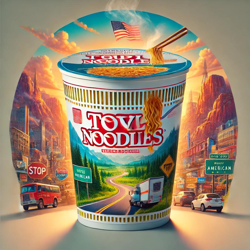 미국 여행 컵라면