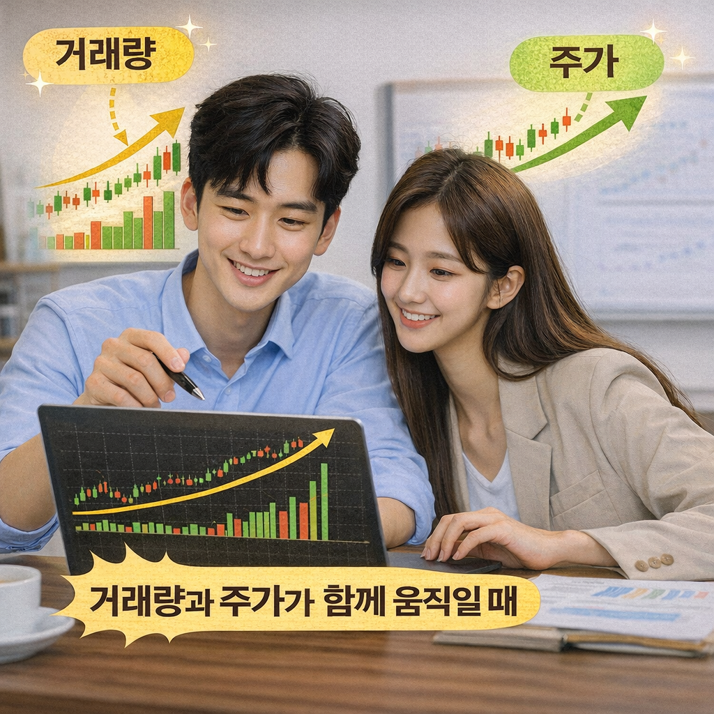 거래량과 주가가 함께 움직일 때