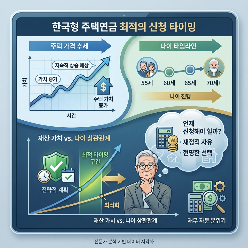 주택연금 신청 시기 언제가 유리할까 집값과 연령 상관관계 완벽 분석
