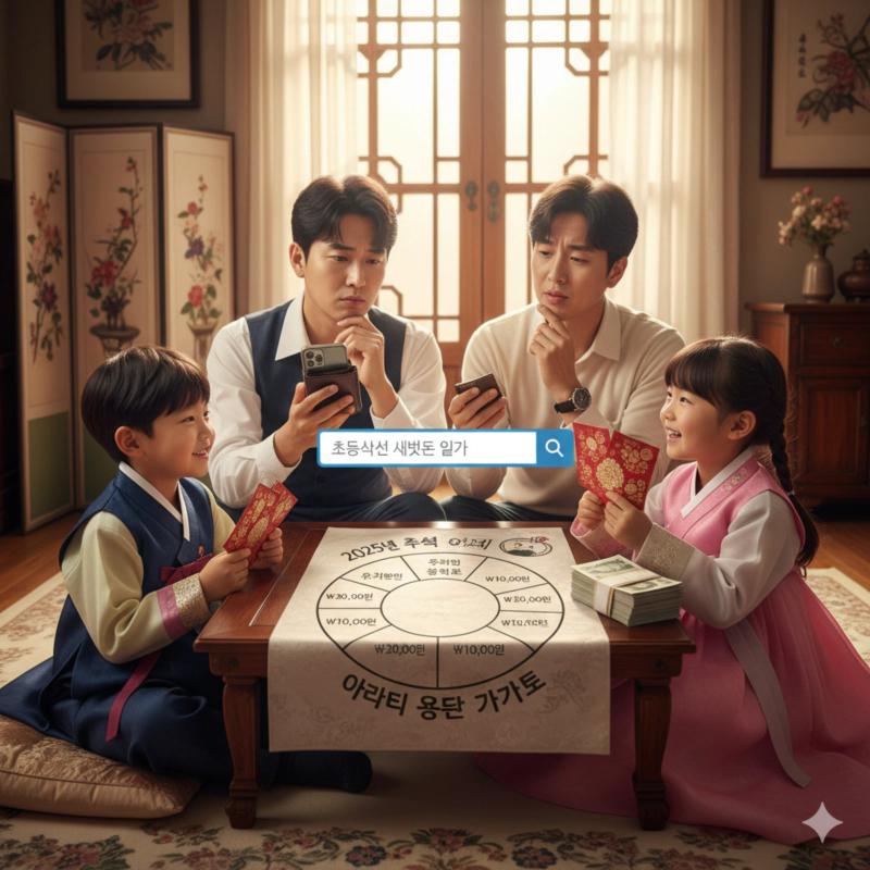 2025년 추석 어린이 용돈 가이드 학년별 얼마 줘야 할까