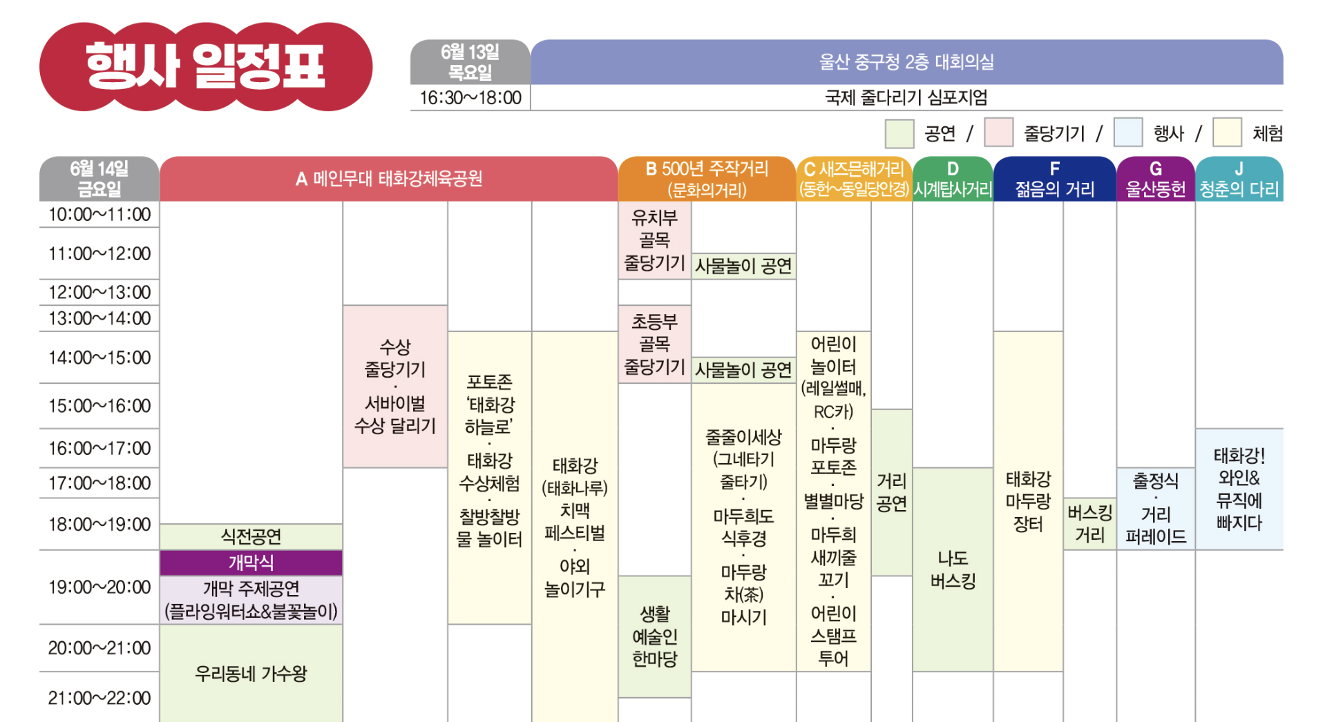 태화강 마두희 축제