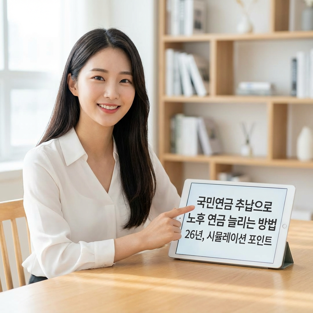 국민연금 추납으로 노후 연금 늘리는 방법 26년 | 시뮬레이션 포인트