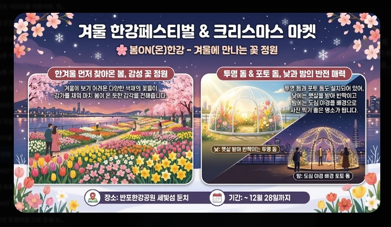 한강공원 겨울 나들이 완벽 가이드 눈썰매·축제 총정리