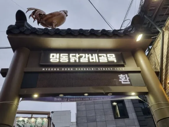 명동닭갈비골목_입구