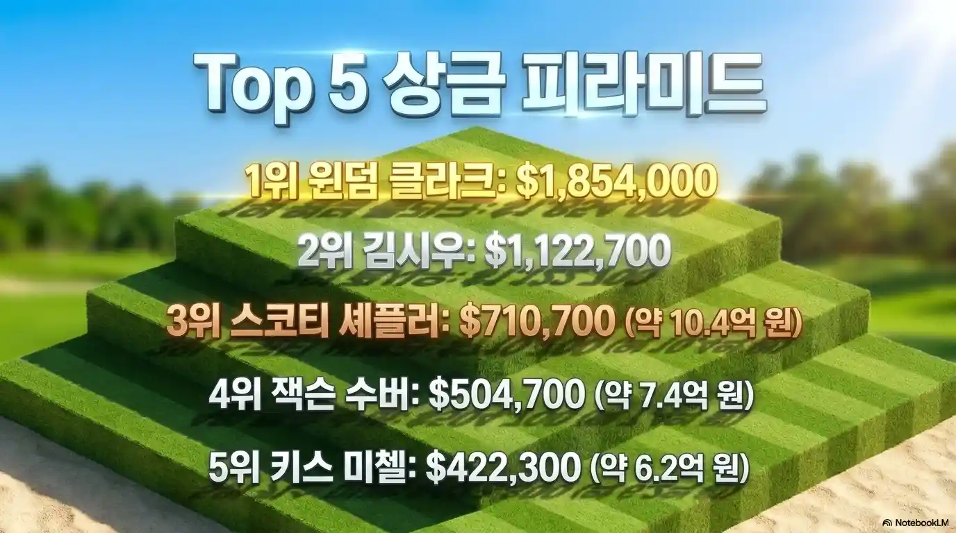 더 CJ컵 바이런 넬슨 순위별 상금 전체 정리