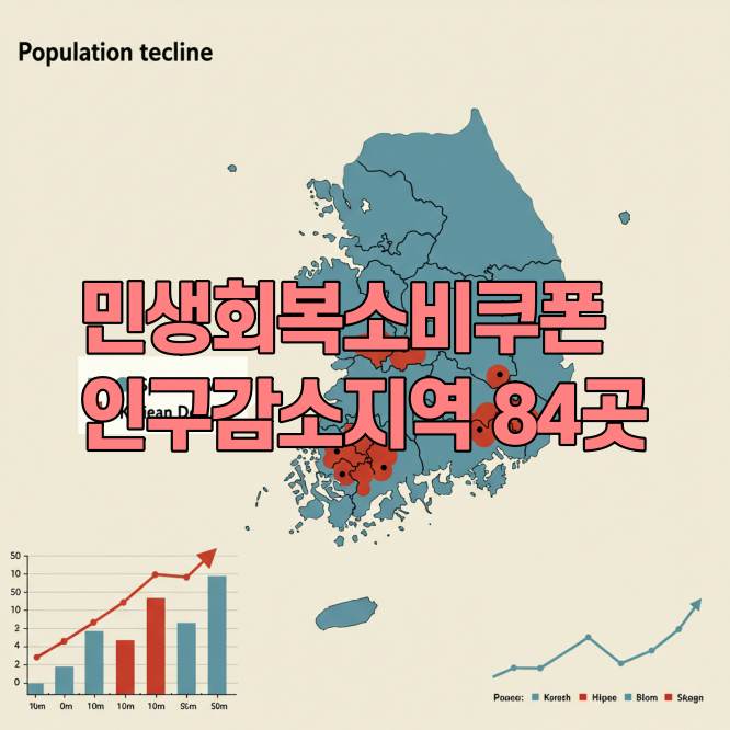 민생회복 소비쿠폰 인구감소지역 84곳 어디, 추가 5만원 지급