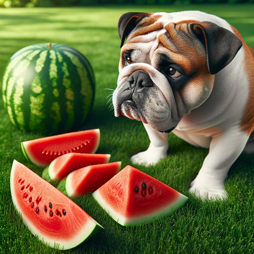 불독과 수박