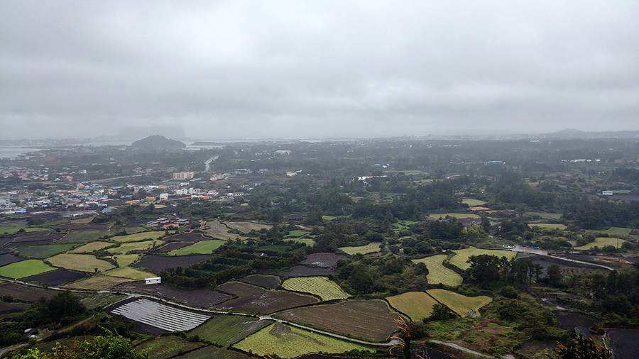 말미오름에서 본 일출봉