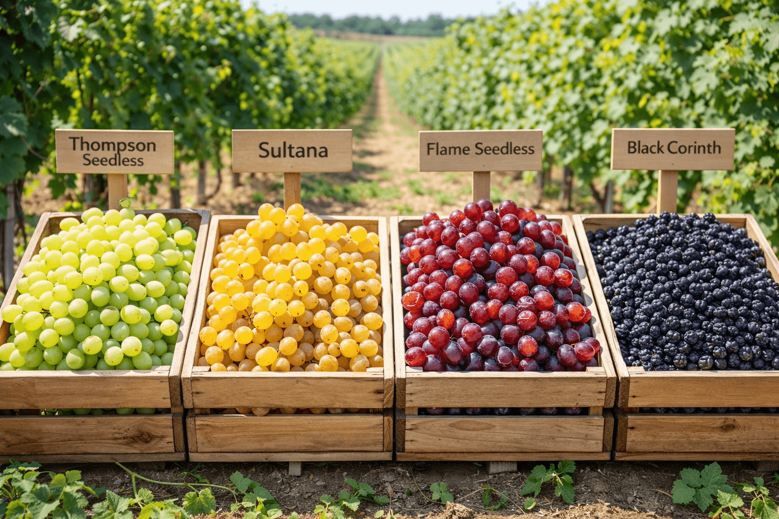 건포도에 적합한 포도 종류와 대표 품종