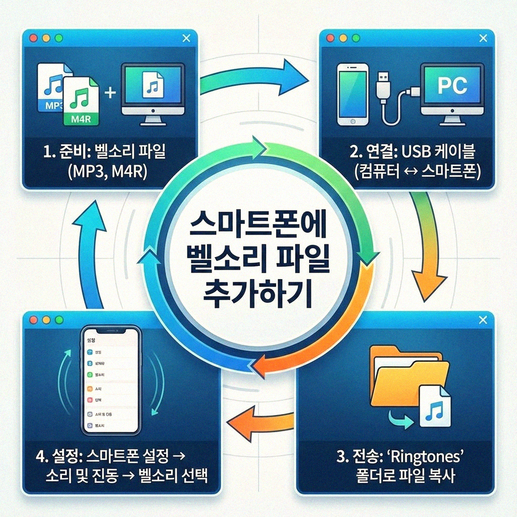 나만의 특별한 소리 스마트폰 벨소리 직접 추가하는 방법