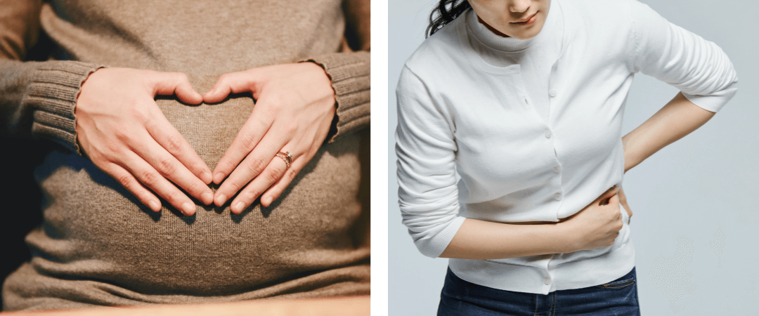 임산부 사진, 생리통사진