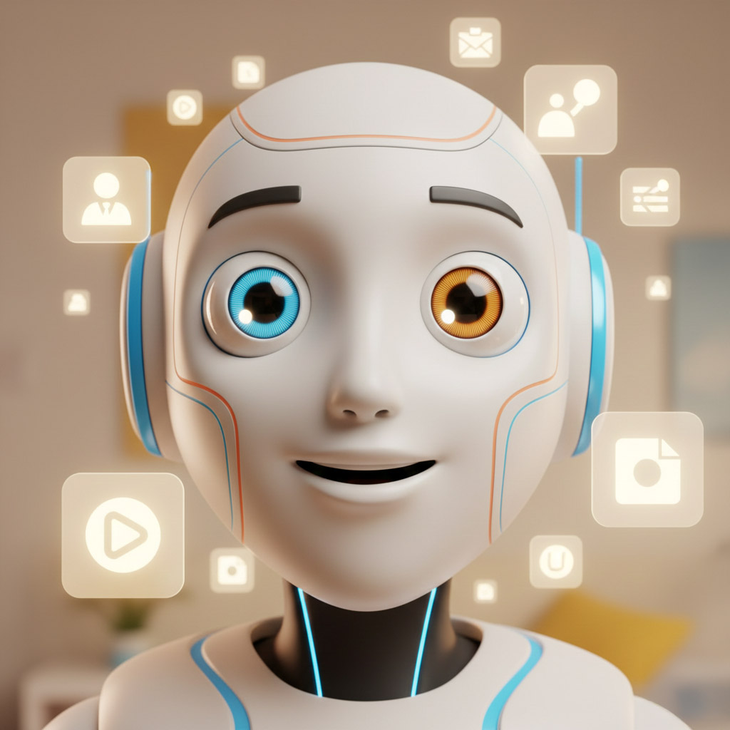 휴머노이드 얼굴과 접근성 설계