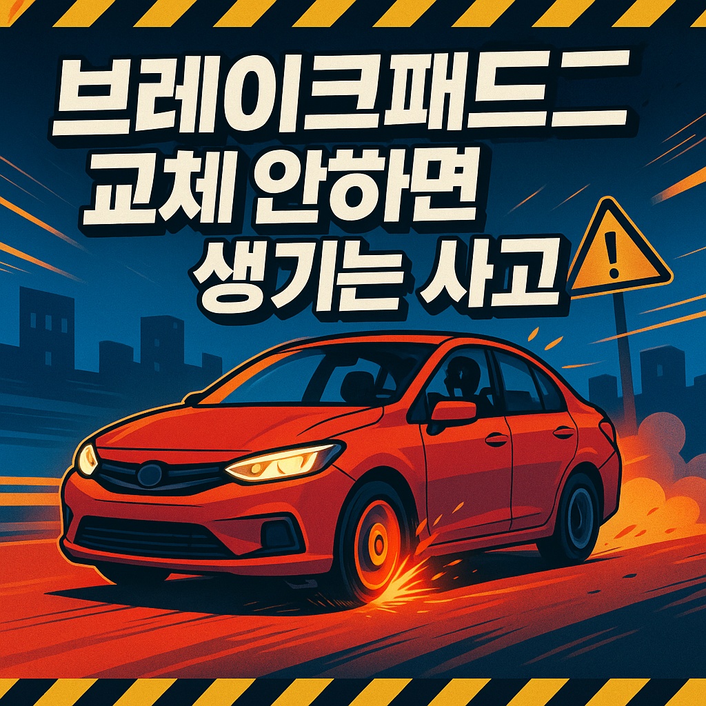 브레이크패드 교체 안 하면 생기는 사고