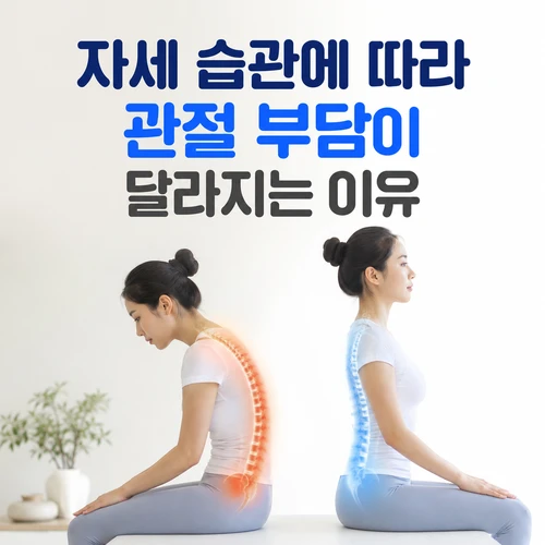 자세 습관에 따라 관절 부담이 달라지는 이유
