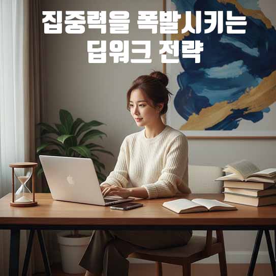 집중력을 폭발시키는 딥워크 전략