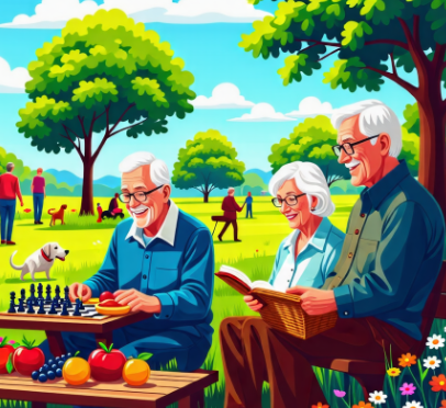 노후 준비를 하는 노인들