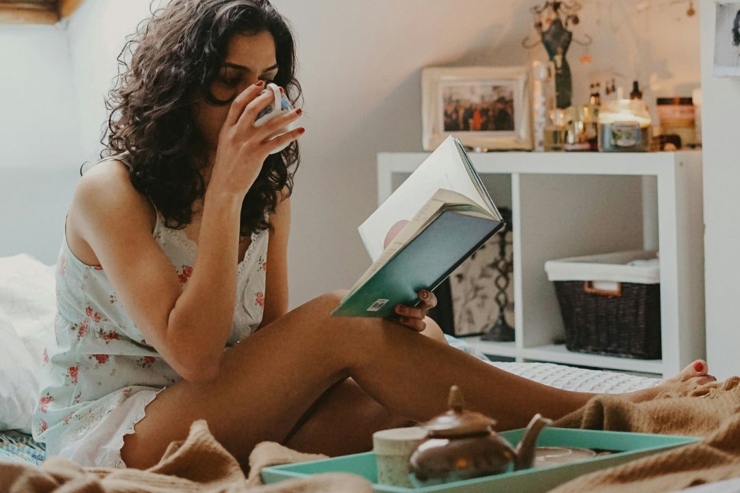 혼자만의 시간을 즐기는 모습