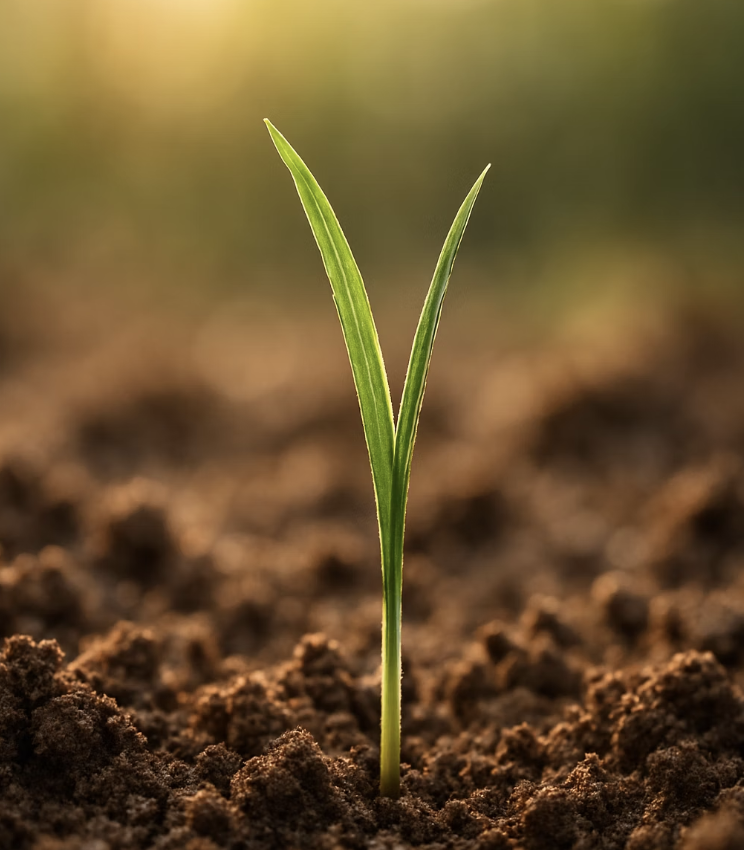 첫해의 만남, 가느다란 풀잎 하나