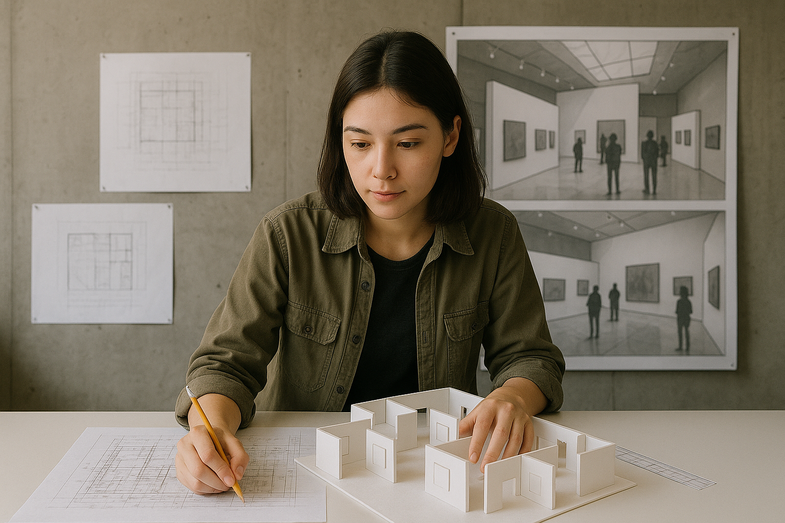 전시디자인학과 학생의 모습