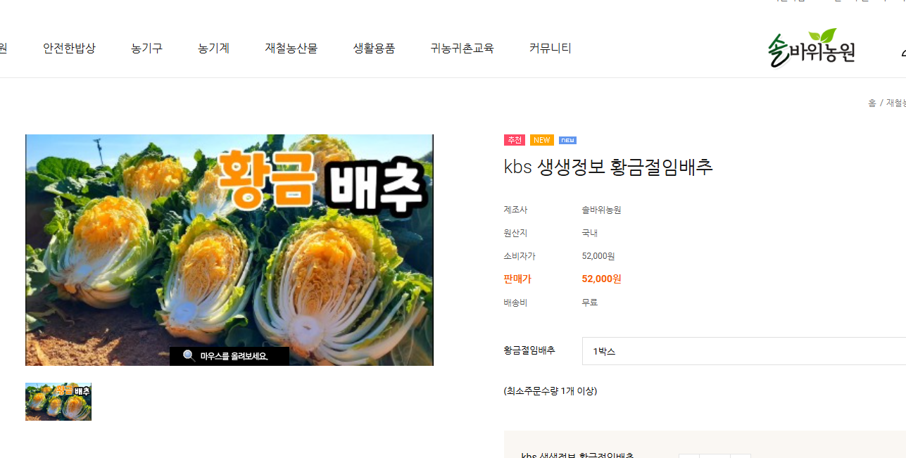 황금배추