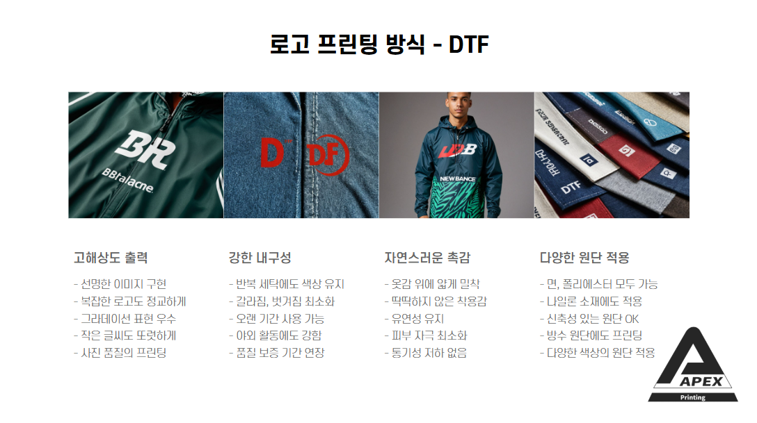 회사 로고 프린팅의 방법 DTF