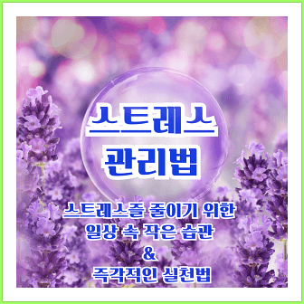 스트레스 관리법 스트레스 줄이기 위한 일상 속 작은 습관 및 즉각적 도움을 줄 수 있는 방법 및 허브차 추천