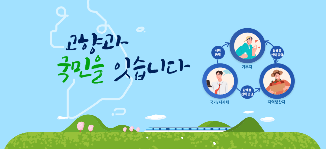 고향사랑기부 포스터