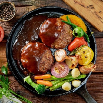 함박스테이크 사진